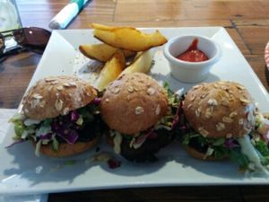 Amazing Mini Burgers at VegeNation in Las Vegas