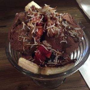 the sundae was delicious!  at VegeNation in Las Vegas