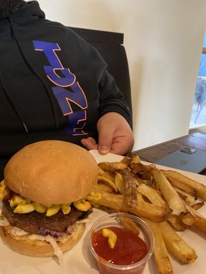 Mac daddy burger at VegeNation in Las Vegas