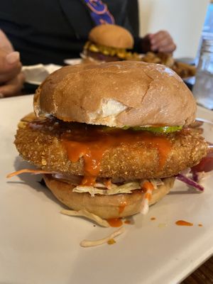 Chicken sandwich at VegeNation in Las Vegas