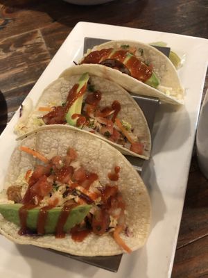 “Fish” tacos   at VegeNation in Las Vegas