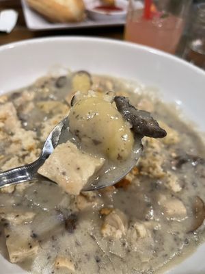 The chicken pot pie not my personal favorite but I think this one comes more down to taste and what you considered a chicken pot pie when growing up.   at VegeNation in Las Vegas