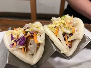 The bao buns were ok in flavor but they were in the disadvantage of being compared against the bao buns from Liu Lin in Brussels  at VegeNation in Las Vegas