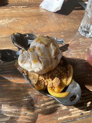 Apple cobbler  at VegeNation in Las Vegas