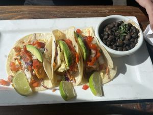Fish tacos  at VegeNation in Las Vegas