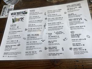 Currently menu - 25th April 22  at VegeNation in Las Vegas