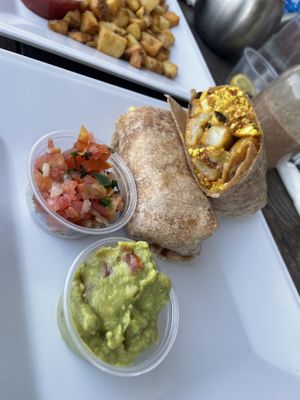Breakfast burrito   at VegeNation in Las Vegas