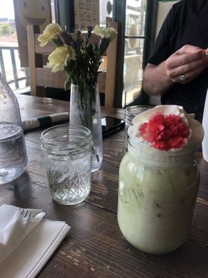 Matcha Lavender Sweet Tea!   at VegeNation in Las Vegas