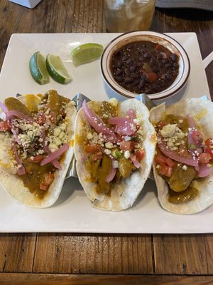 Seitan tacos  at VegeNation in Las Vegas
