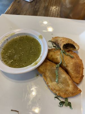 Mushrooms empanadas  at VegeNation in Las Vegas