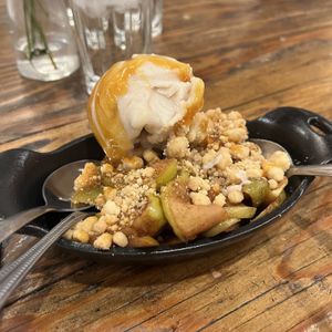 apple crumble  at VegeNation in Las Vegas