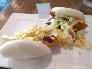 Bao Wow appetizer was yummy!  at VegeNation in Las Vegas