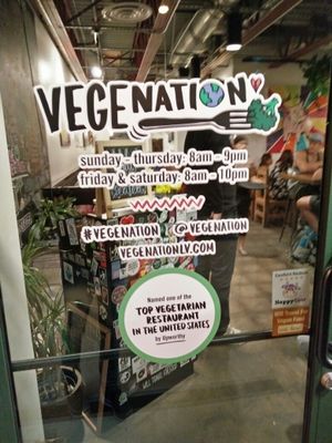 opening hours 2016 at VegeNation in Las Vegas