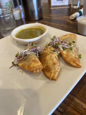 Shroom Empanadas  at VegeNation in Las Vegas