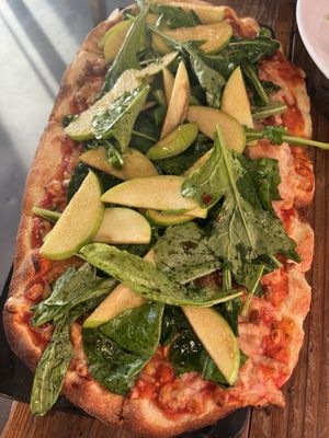 The Roman style apple pizza    at VegeNation in Las Vegas