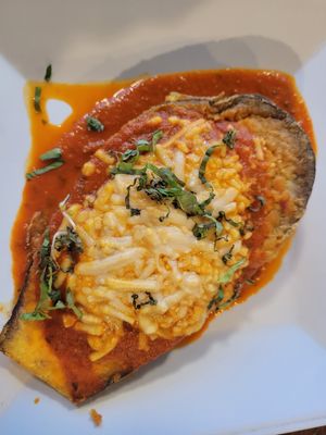 Eggplant Stacks at VegeNation in Las Vegas