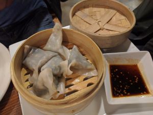 dumplings at VegeNation in Las Vegas