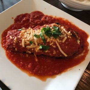 eggplant stacks at VegeNation in Las Vegas