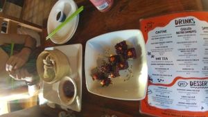 sushi and dumplings.  at VegeNation in Las Vegas