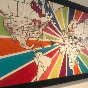 map of all vegan restaurants!!! how cool is that at VegeNation in Las Vegas