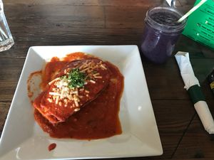 Eggplant Stack at VegeNation, Las Vegas at VegeNation in Las Vegas