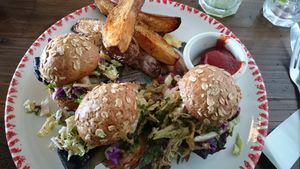 Burgers at VegeNation in Las Vegas