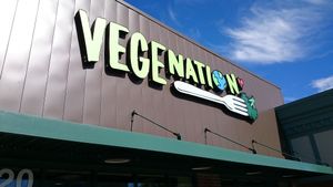 Outside at VegeNation in Las Vegas