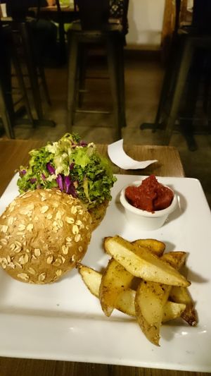 Burger at VegeNation in Las Vegas