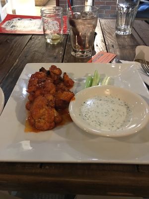 Buffalo cauliflower! So hot but couldn’t stop eating them! at VegeNation in Las Vegas