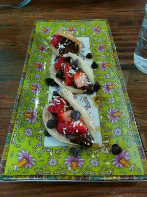 tacos desert at VegeNation in Las Vegas