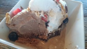 bread pudding at VegeNation in Las Vegas