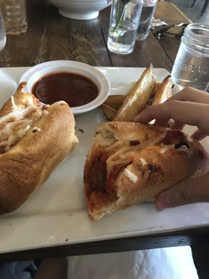 Vegan meatball sub  at VegeNation in Las Vegas