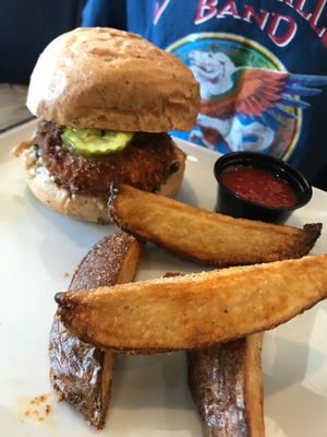 this burger was incredible at VegeNation in Las Vegas