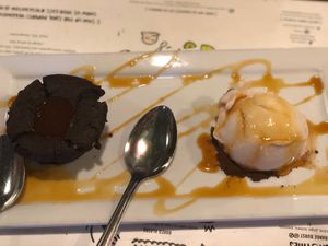 Lava cake 💋 at VegeNation in Las Vegas