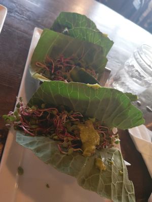 PAMELA ANDERSON RAW SALAD at VegeNation in Las Vegas