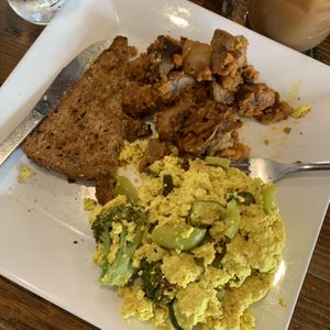 Tofu scramble plate! Favorite thing was the potatoes. at VegeNation in Las Vegas