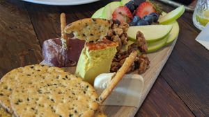 Cheese platter at VegeNation in Las Vegas