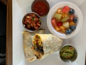 Breakfast burrito  at VegeNation in Las Vegas