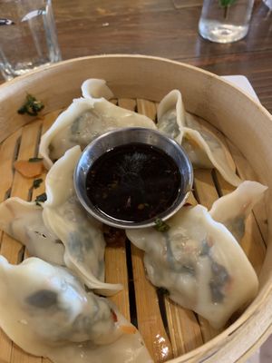 Dumplings at VegeNation in Las Vegas