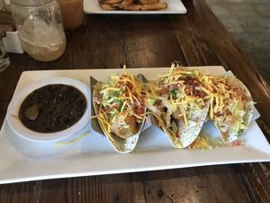 Tempura Avocado Tacos  at VegeNation in Las Vegas