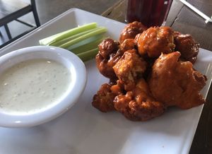 Buffalo cauliflower wings  at VegeNation in Las Vegas