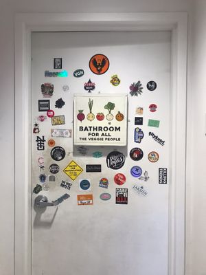 bathroom at VegeNation in Las Vegas