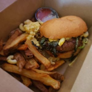 Mac daddy burger! at VegeNation in Las Vegas