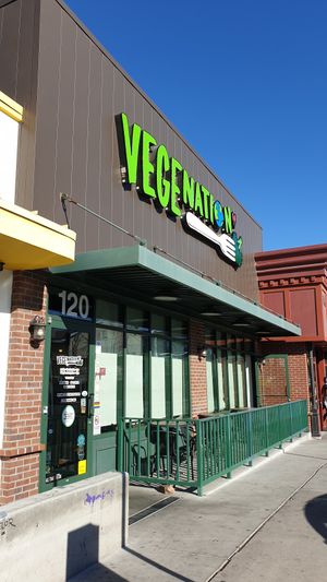 Storefront at VegeNation in Las Vegas