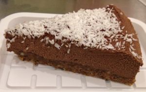 Raw and vegan cake :-) at Zelena in Pula