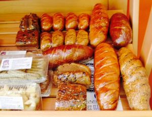 Fresh gluten-free bread made by Kroasana Opatija, the first gluten-free bakery in Croatia! at Zelena in Pula