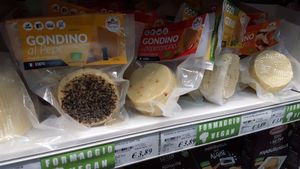 Vegan Chees like Pecorino!! Very niceeee :) at Bio Food in Olbia