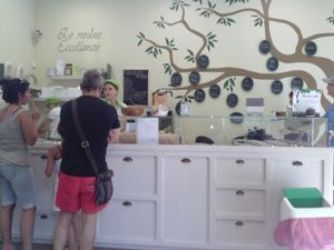 inside shop at Olive Dolci - Via Emanuele Filiberto in Rome