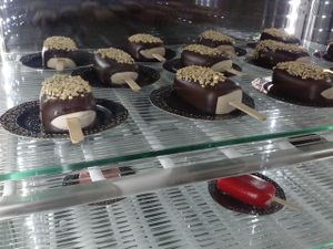 ice cream bars at Olive Dolci - Via Emanuele Filiberto in Rome