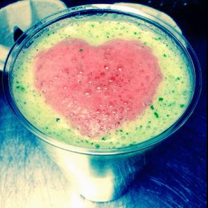 amazing smoothie with soy milk  at iPhame in Rome